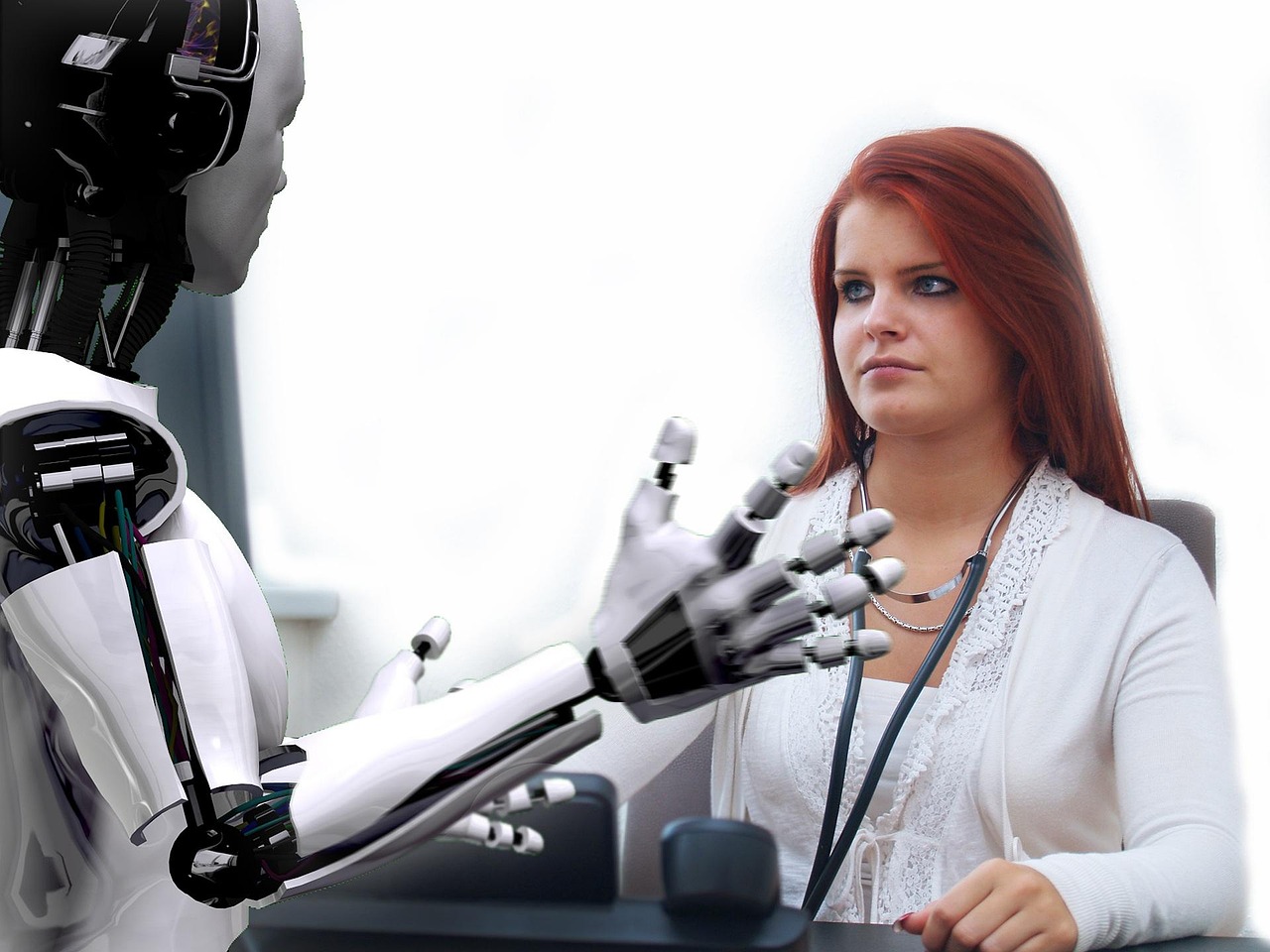 Human and robot
